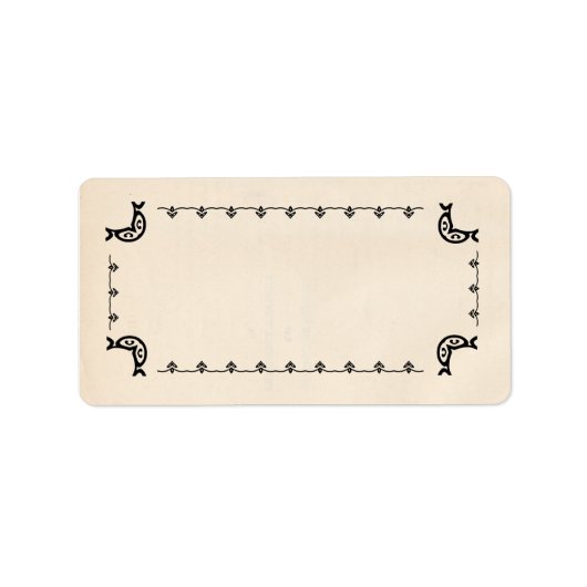 -stijl blanco kruidenetiketten etiket (Voorkant)