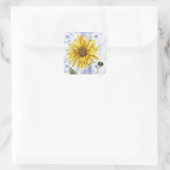stijl bloem zonnebloem Sticker (Tas)