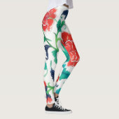 stijl Bloemen Art Bloemen Leggings (Rechts)