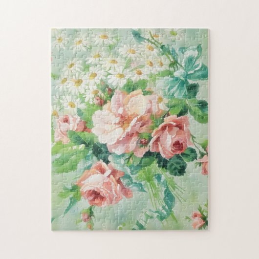 stijl bloemen chique tuin puzzel legpuzzel (Verticaal)