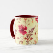  stijl Bloemen Floral Art Mok Cup (Voorkant links)