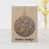  Stijl Bloemen Gouden Kerst Ornament Art Kaart (Gele Bloem)
