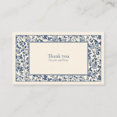  stijl Bloemen lijst Dank u behuizing Informatiekaartje (Voorkant)