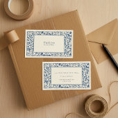  stijl Bloemen lijst Dank u behuizing Informatiekaartje