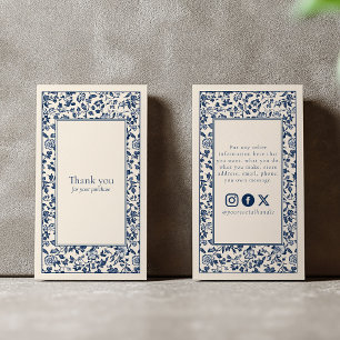  stijl Bloemen lijst Sociaal Bedankt Enclos Informatiekaartje