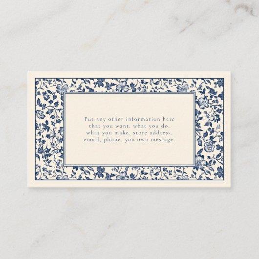  stijl Bloemen lijst Sociaal Dank u Informatiekaartje (Achterkant)