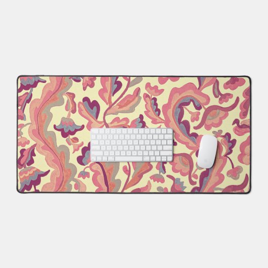  stijl bloemenpatroon Art Desk Mat Pad (Keyboard & Muis)
