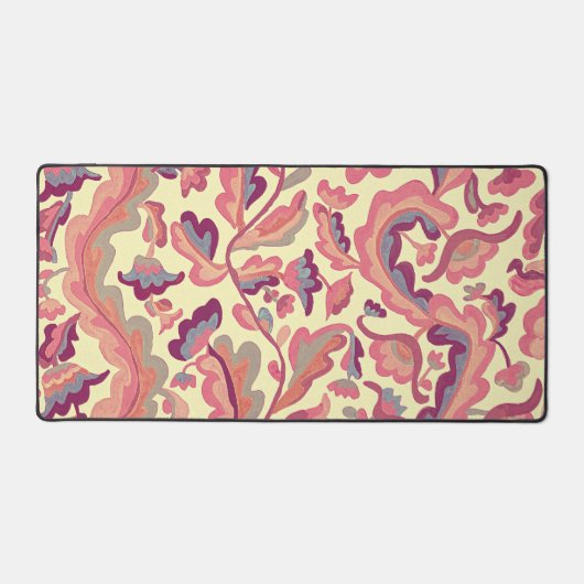 stijl bloemenpatroon Art Desk Mat Pad (Voorkant)