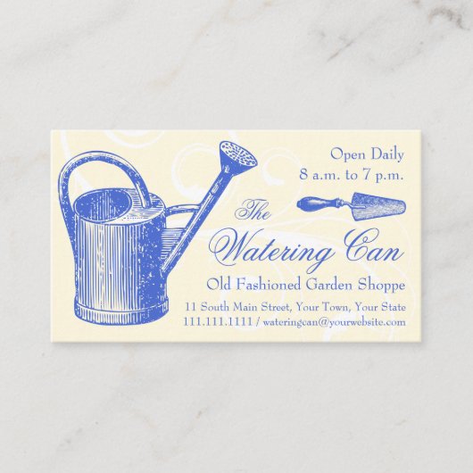  Stijl Bloemist of Tuinwinkel, Tuinieren Visitekaartje (Voorkant)