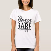  stijl Boss Babe Print T-shirt (Voorkant)