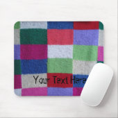  stijl breiwerk kleurrijke vierkantjes muismat (Met muis)