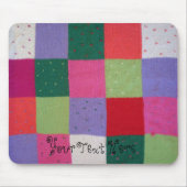  stijl breiwerk kleurrijke vierkantjes muismat (Voorkant)