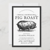 stijl | Bridal BBQ Pig Roast Party Kaart (Voorkant)