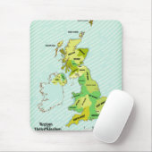 -stijl British Isles Shipping Forecast Muismat (Met muis)