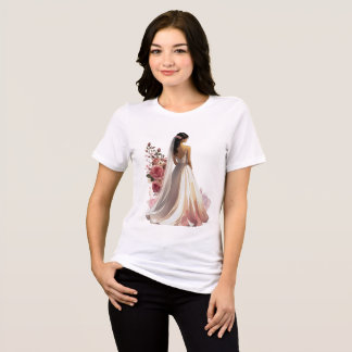 [Stijl] Bruids [Product] Trouw Bruid Geschenk Eleg Tri-Blend Shirt