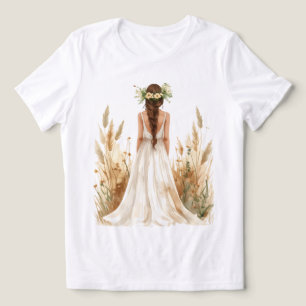 [Stijl] Bruids [Product] Trouw Bruid Geschenk Eleg Tri-Blend Shirt