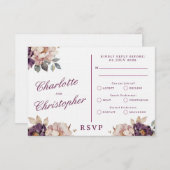  stijl bruiloft Elegante RSVP-kaart, RSVP-kaart RSVP Kaartje (Voorkant / Achterkant)