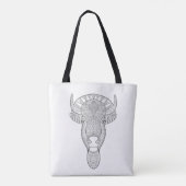 Stijl Bull Head 2 Tote Bag (Achterkant)
