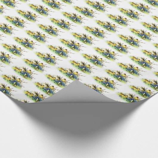  stijl Bunny & Chicks Paaswrapping papier (Hoek)
