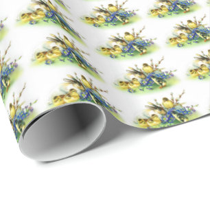 stijl Bunny & Chicks Paaswrapping papier