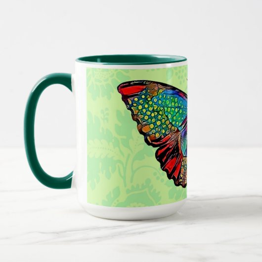  stijl Butterfly Art Cup Mok (Links)