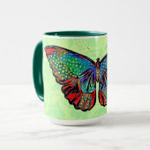 stijl Butterfly Art Cup Mok (Voorkant links)