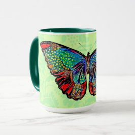  stijl Butterfly Art Cup Mok