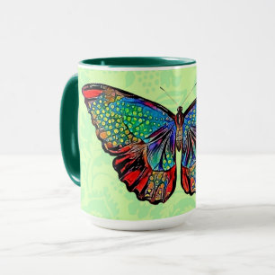  stijl Butterfly Art Cup Mok