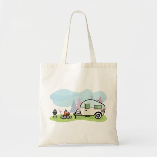 stijl camper Canvas tas (Voorkant)