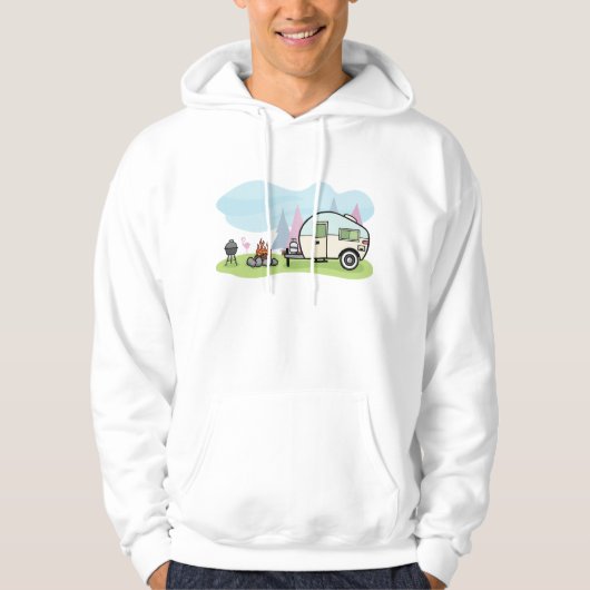  stijl Camper Mannen Hoodie (Voorkant)