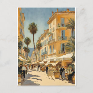  stijl Cannes Franse reizen Waterverf Briefkaart