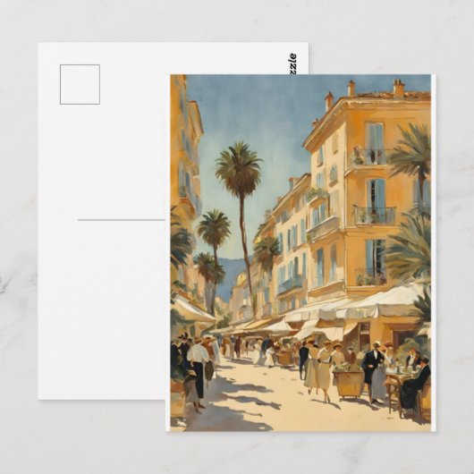  stijl Cannes Franse reizen Waterverf Briefkaart (Voorkant / Achterkant)