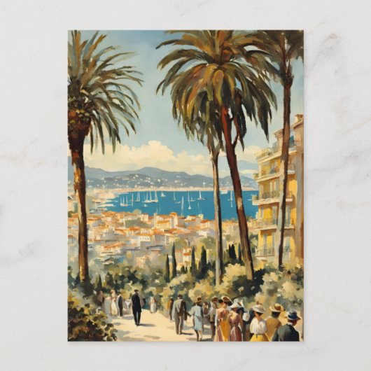  stijl Cannes Franse reizen Waterverf Briefkaart (Voorkant)