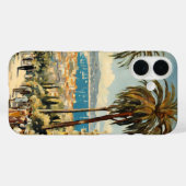  stijl Cannes Franse reizen Waterverf Case-Mate iPhone Case (Achterkant (horizontaal))