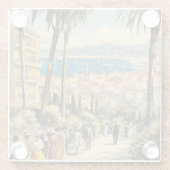  stijl Cannes Franse reizen Waterverf Glazen Onderzetter (Achterkant)
