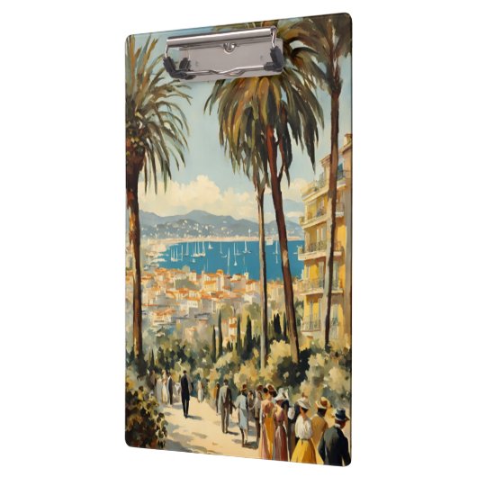  stijl Cannes Franse reizen Waterverf Klembord (Links)