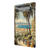  stijl Cannes Franse reizen Waterverf Mini Klembord (Angled2)