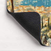  stijl Cannes Franse reizen Waterverf Muismat (Hoek)