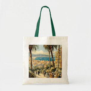 stijl Cannes Franse reizen Waterverf Tote Bag