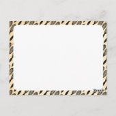 stijl Chef's Knife kookrecept Briefkaart (Achterkant)