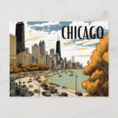  stijl Chicago Briefkaart (Voorkant)