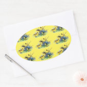  stijl Chicks & Bunny Easter Stickers (Envelop)