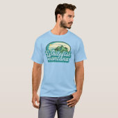  stijl Classic Whitefish Montana MT T-shirt (Voorkant volledig)