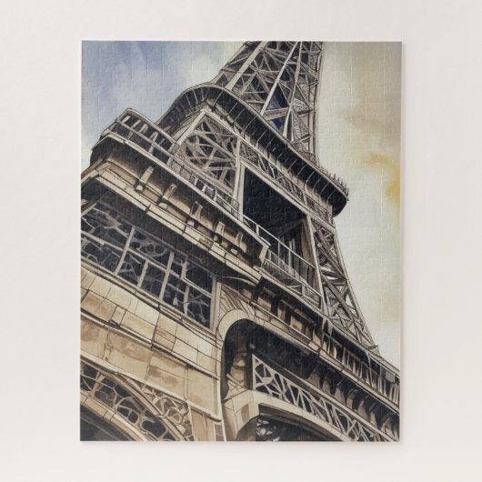 stijl Close-up Eiffeltoren Parijs Reizen Legpuzzel (Verticaal)