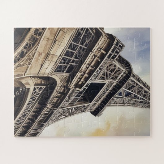 stijl Close-up Eiffeltoren Parijs Reizen Legpuzzel (Horizontaal)