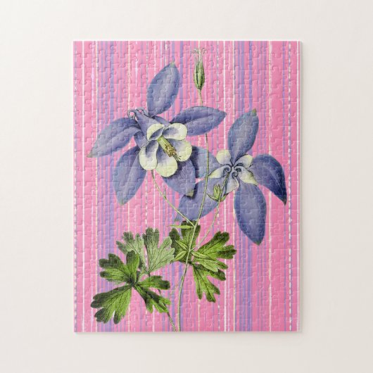 stijl Columbine Flower Puzzle Legpuzzel (Verticaal)