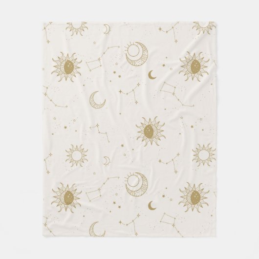  stijl constellatiepatroon fleece deken (Voorkant)