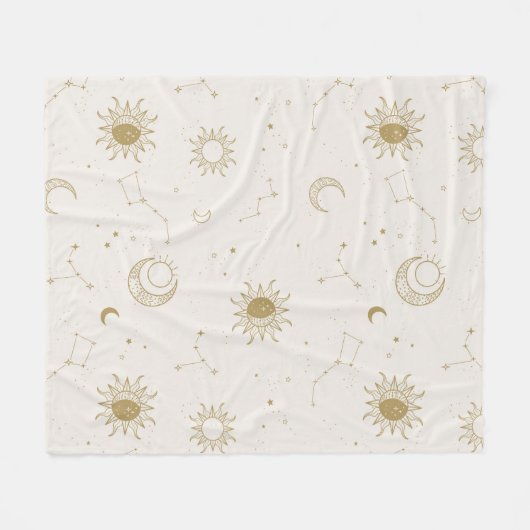  stijl constellatiepatroon fleece deken (Voorkant (Horizontaal))