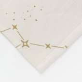  stijl constellatiepatroon fleece deken (Hoek)