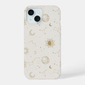 stijl constellatiepatroon iPhone 15 case (Achterkant)